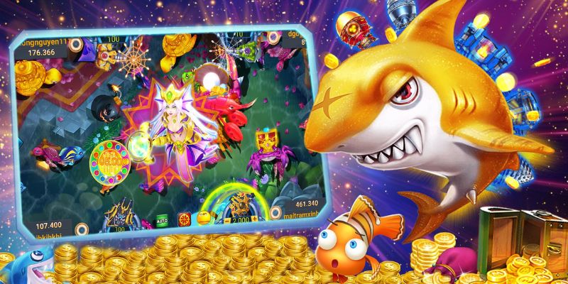 Jackpot fishing với hệ sinh vật đa dạng và boss khổng lồ